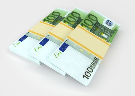 Many euro banknotes. Money and business conceptsの写真素材