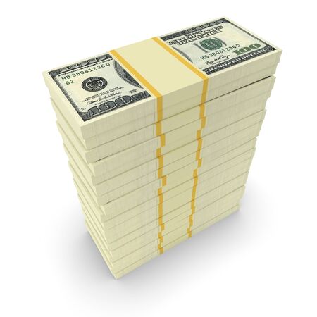 Big money stacks from dollars. Finance conceptualの写真素材
