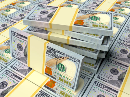 Many money american dollars. Business and finance concepts.