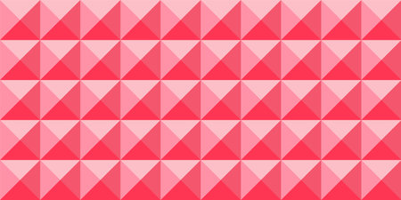 Textured abstract red mosaic seamless background with tile. Vector illustrationのイラスト素材