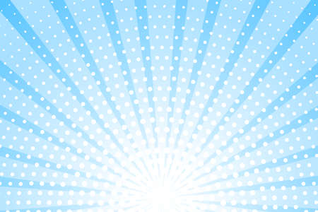 Abstract blue background with sun ray. Summer vector illustration for designのイラスト素材