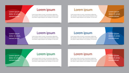 Collection of banners for design. Sale label message for advertising. Set of vector illustrationのイラスト素材