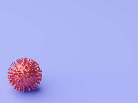 Blank background with virus coronavirus covid 19. Medicine concept. 3d renderingの写真素材