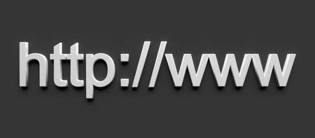 http www internet web address in search bar of browser. 3d renderingの写真素材