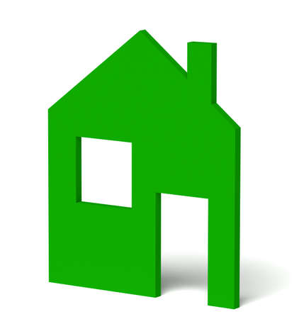 real estate conceptual. 3d houses. Home and housing concept. 3d renderingの写真素材