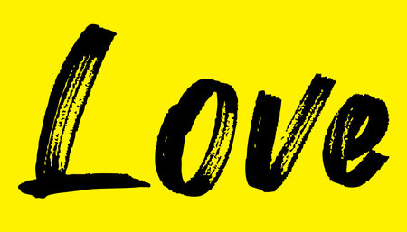 Celebrate love with an exquisite vector illustration with grunge word 'LOVE' - perfect for Valentine's and weddingsのイラスト素材