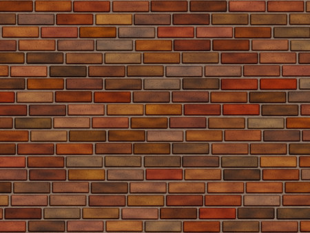 Abstract generated brick wall surface grunge background
