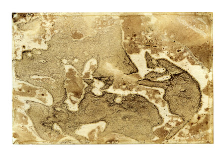 Textured stained dirty rough recycled paper isolated