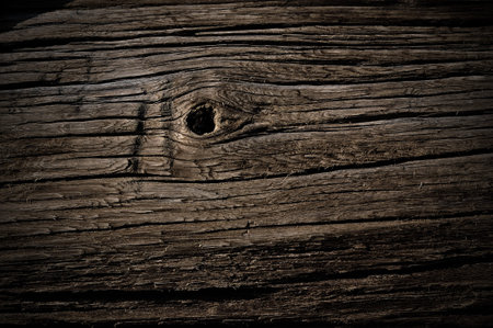 Weathered obsolete rough textured wooden board grunge backgroundの写真素材