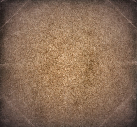 Grunge textured stained recycled retro paper with natural fiber partsの写真素材