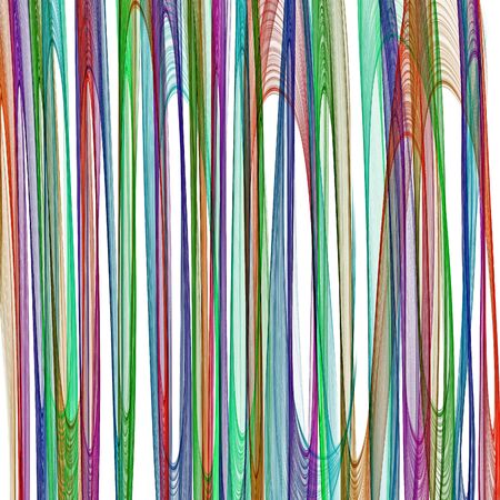 Abstract generated colorful graphic pattern white backgroundの写真素材