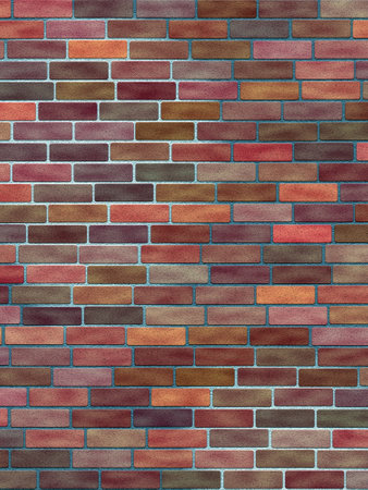 Abstract generated brick wall surface grunge backgroundの写真素材
