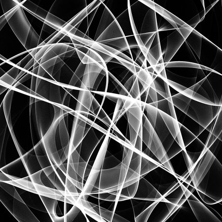 No AI generated computer drawing black and white pattern backgroundの写真素材