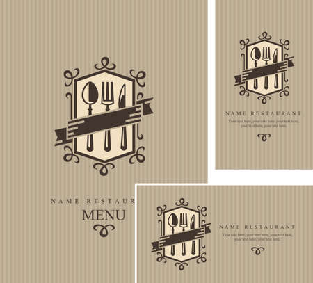 restaurant menu designのイラスト素材