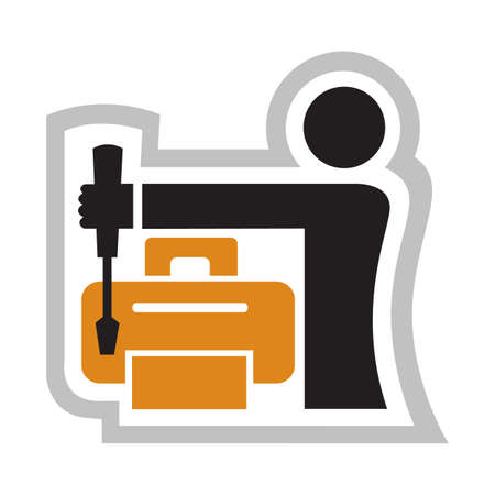 icon of the master charging printersのイラスト素材