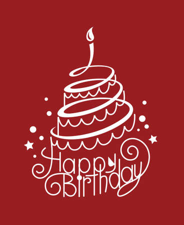 birthday cakeのイラスト素材