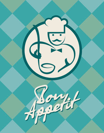 chef menu designのイラスト素材