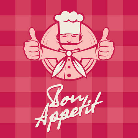 chef menu designのイラスト素材
