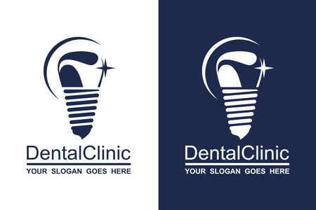 abstract dental icon collection for dental clinicのイラスト素材