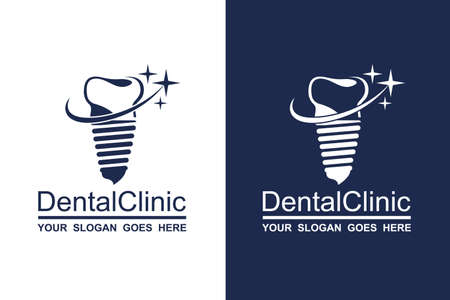 abstract dental icon collection for dental clinicのイラスト素材