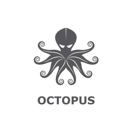 icon of octopus isolated on white backgroundのイラスト素材