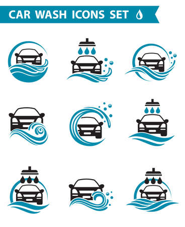 collection of car washのイラスト素材