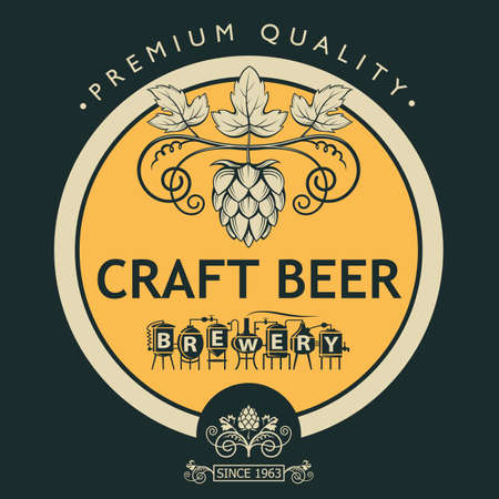 beer label designのイラスト素材