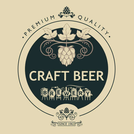 beer label designのイラスト素材