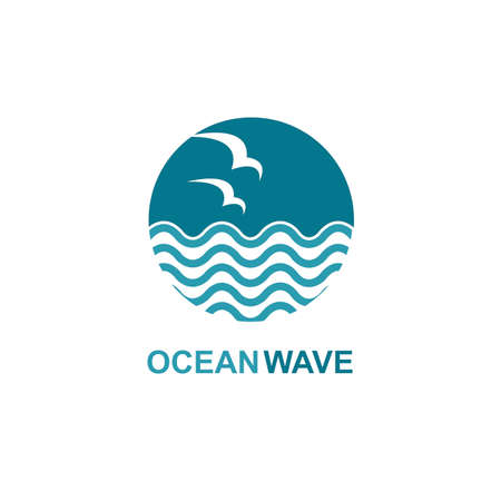 ocean icon designのイラスト素材