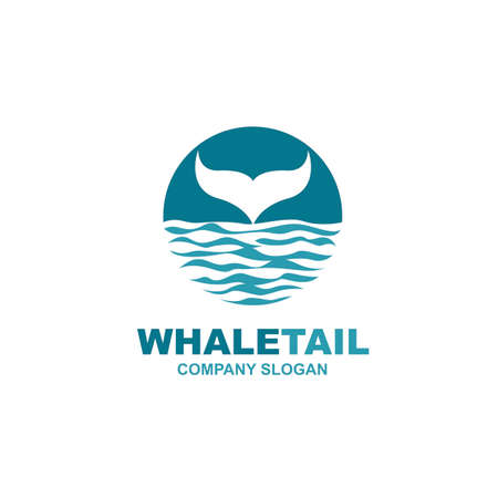 abstract whale iconのイラスト素材