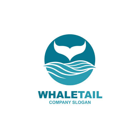 abstract whale iconのイラスト素材