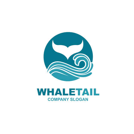 abstract whale iconのイラスト素材