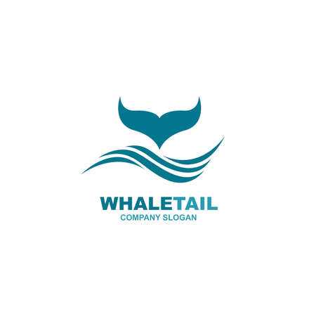 abstract whale tail iconのイラスト素材