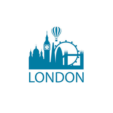 illustration of london landmarkのイラスト素材