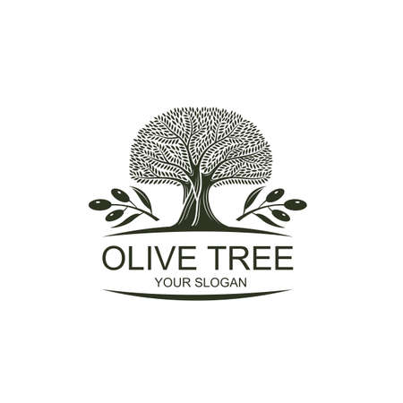 label for extra virgin olive tree oilのイラスト素材