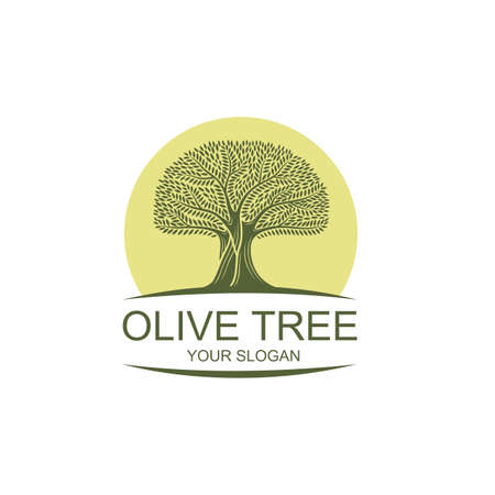 label for extra virgin olive tree oilのイラスト素材