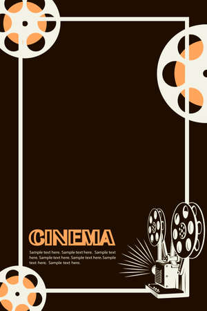 movie camera posterのイラスト素材
