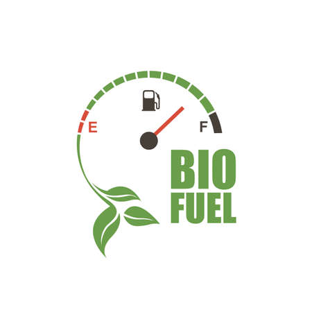 bio fuel gauge nozzle icon isolated on white backgroundのイラスト素材