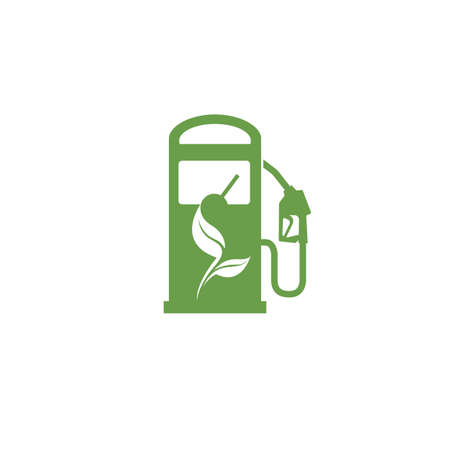 bio fuel pump nozzle icon isolated on white backgroundのイラスト素材