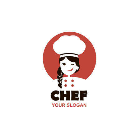 chef woman design isolated on white backgroundのイラスト素材