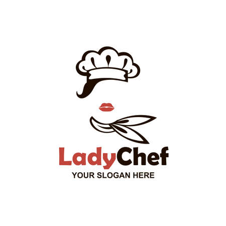 chef woman design isolated on white backgroundのイラスト素材