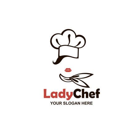 chef woman design isolated on white backgroundのイラスト素材