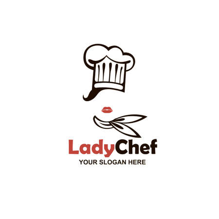 chef woman design isolated on white backgroundのイラスト素材