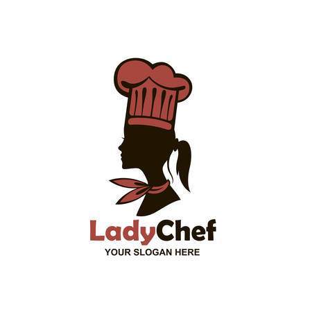 chef woman design isolated on white backgroundのイラスト素材