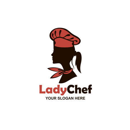chef woman design isolated on white backgroundのイラスト素材