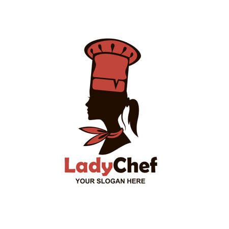 chef woman design isolated on white backgroundのイラスト素材