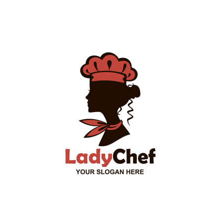 chef woman design isolated on white backgroundのイラスト素材