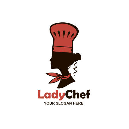 chef woman design isolated on white backgroundのイラスト素材