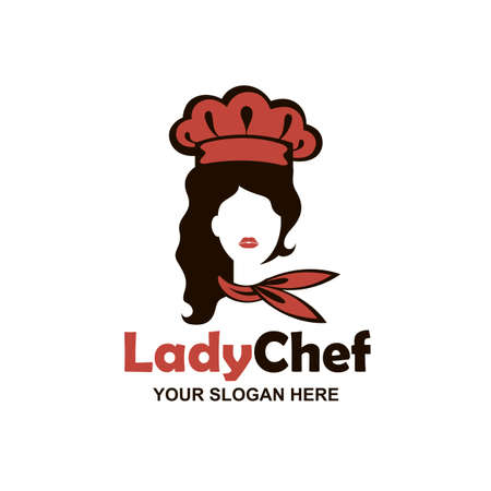 chef woman design isolated on white backgroundのイラスト素材