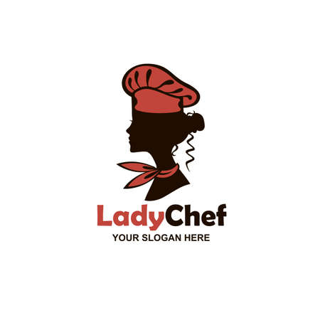 chef woman design isolated on white backgroundのイラスト素材